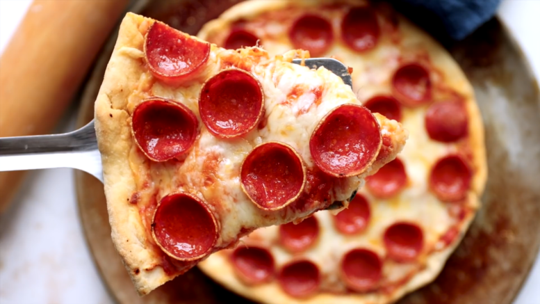 Low calorie pizza teig